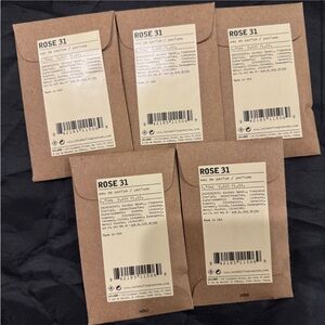 Le Labo 5 samples of rose 31